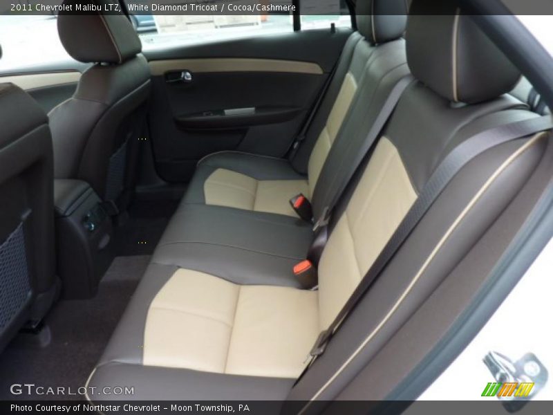 White Diamond Tricoat / Cocoa/Cashmere 2011 Chevrolet Malibu LTZ