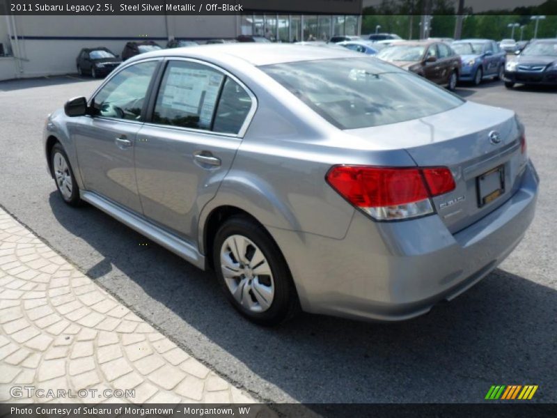 Steel Silver Metallic / Off-Black 2011 Subaru Legacy 2.5i