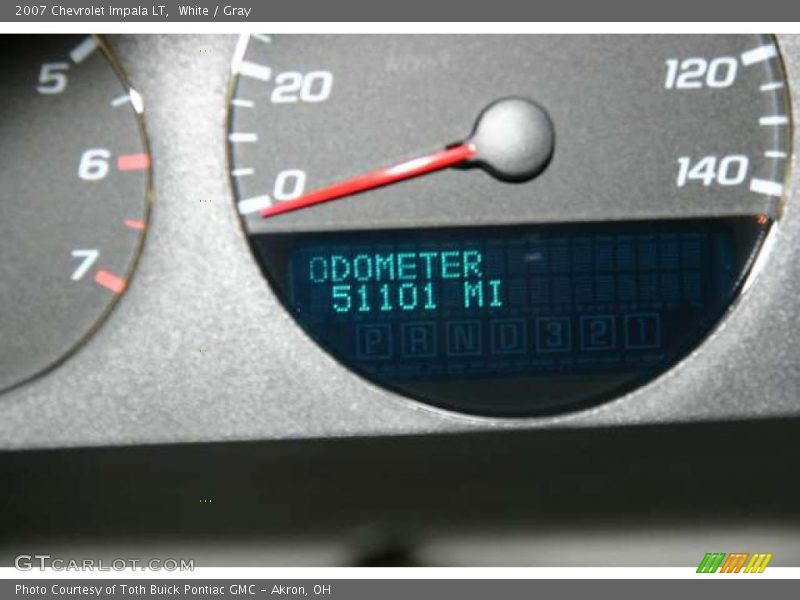 White / Gray 2007 Chevrolet Impala LT
