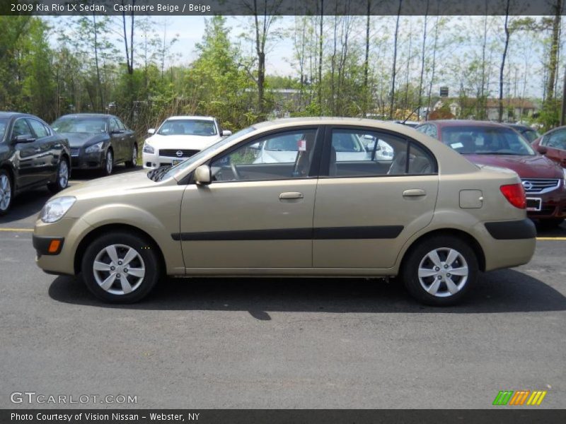 Cashmere Beige / Beige 2009 Kia Rio LX Sedan