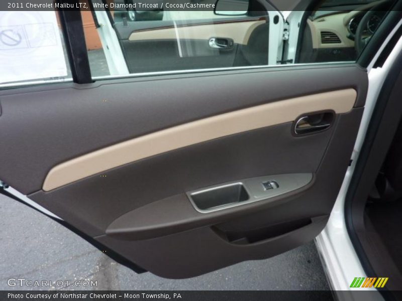 White Diamond Tricoat / Cocoa/Cashmere 2011 Chevrolet Malibu LTZ