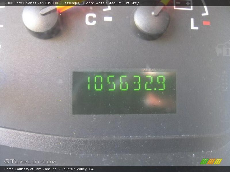 Oxford White / Medium Flint Grey 2006 Ford E Series Van E350 XLT Passenger