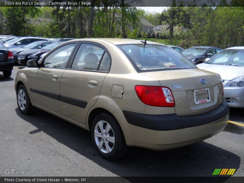 Cashmere Beige / Beige 2009 Kia Rio LX Sedan