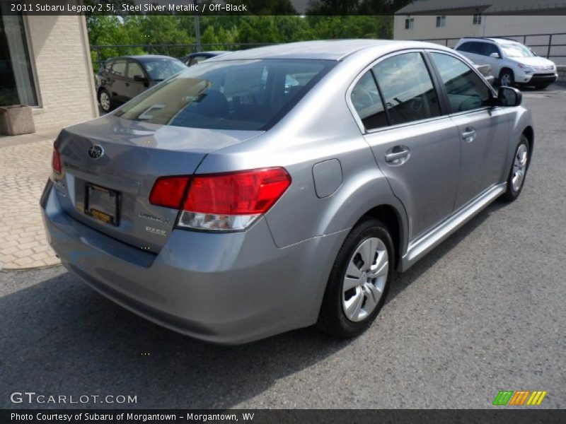 Steel Silver Metallic / Off-Black 2011 Subaru Legacy 2.5i