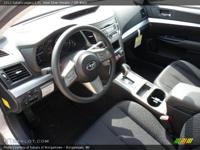 Steel Silver Metallic / Off-Black 2011 Subaru Legacy 2.5i