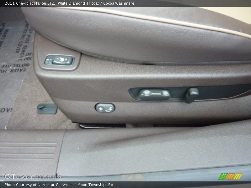 White Diamond Tricoat / Cocoa/Cashmere 2011 Chevrolet Malibu LTZ