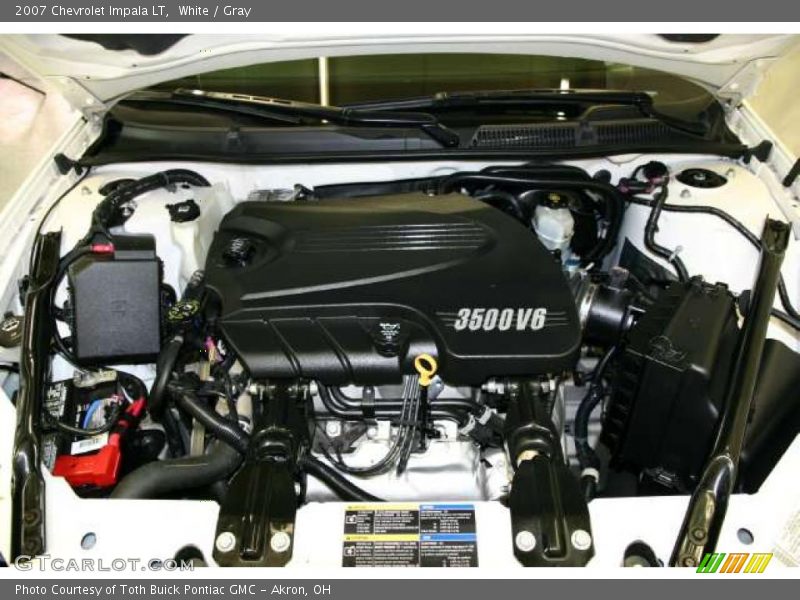 White / Gray 2007 Chevrolet Impala LT