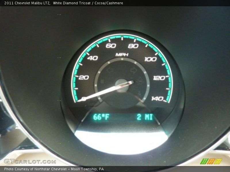 White Diamond Tricoat / Cocoa/Cashmere 2011 Chevrolet Malibu LTZ