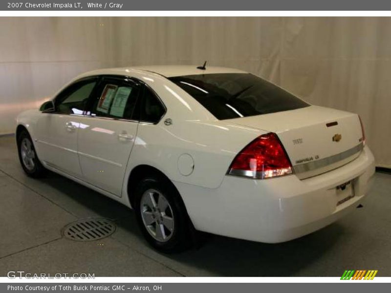White / Gray 2007 Chevrolet Impala LT