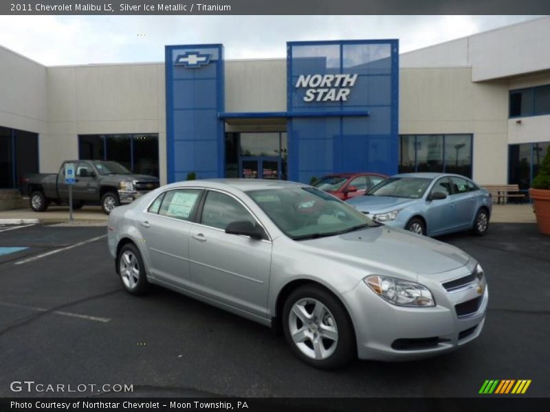 Silver Ice Metallic / Titanium 2011 Chevrolet Malibu LS