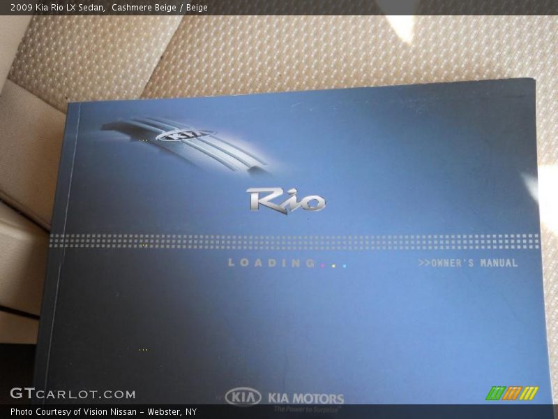 Cashmere Beige / Beige 2009 Kia Rio LX Sedan