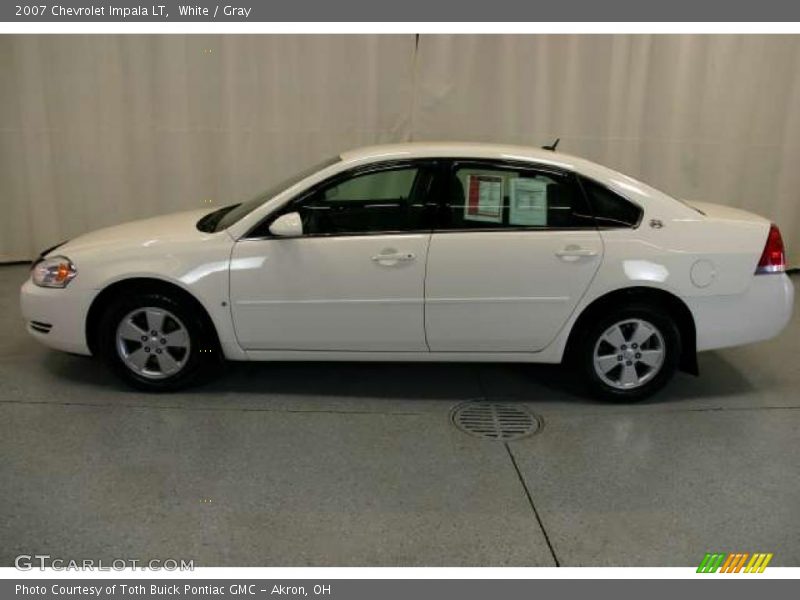 White / Gray 2007 Chevrolet Impala LT