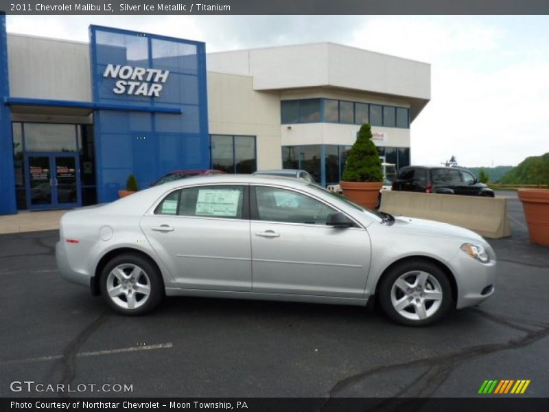 Silver Ice Metallic / Titanium 2011 Chevrolet Malibu LS