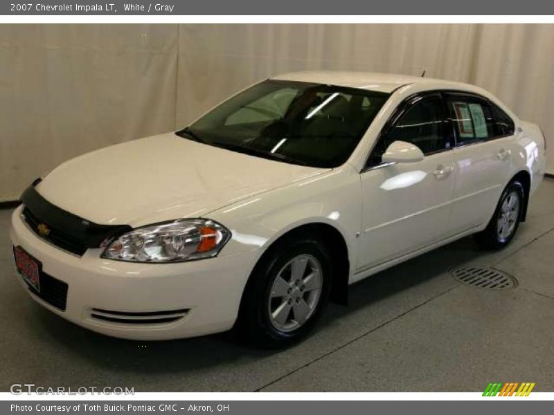 White / Gray 2007 Chevrolet Impala LT