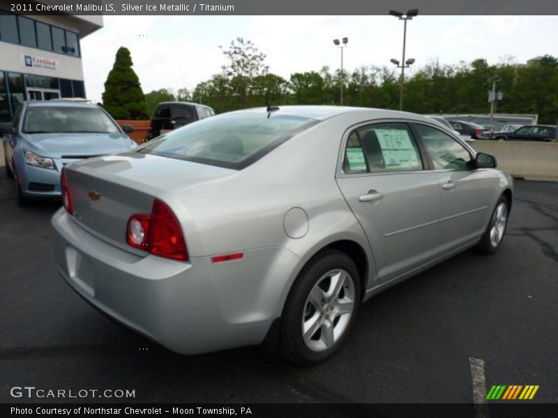 Silver Ice Metallic / Titanium 2011 Chevrolet Malibu LS