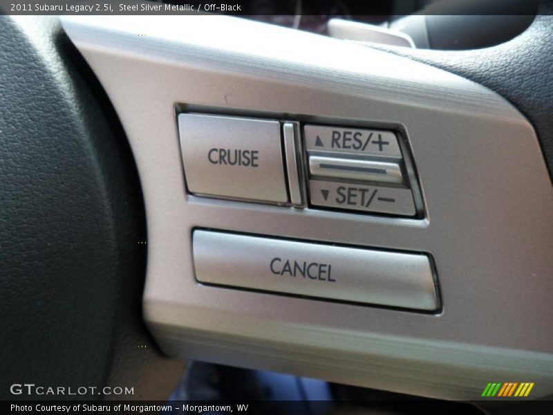 Steel Silver Metallic / Off-Black 2011 Subaru Legacy 2.5i