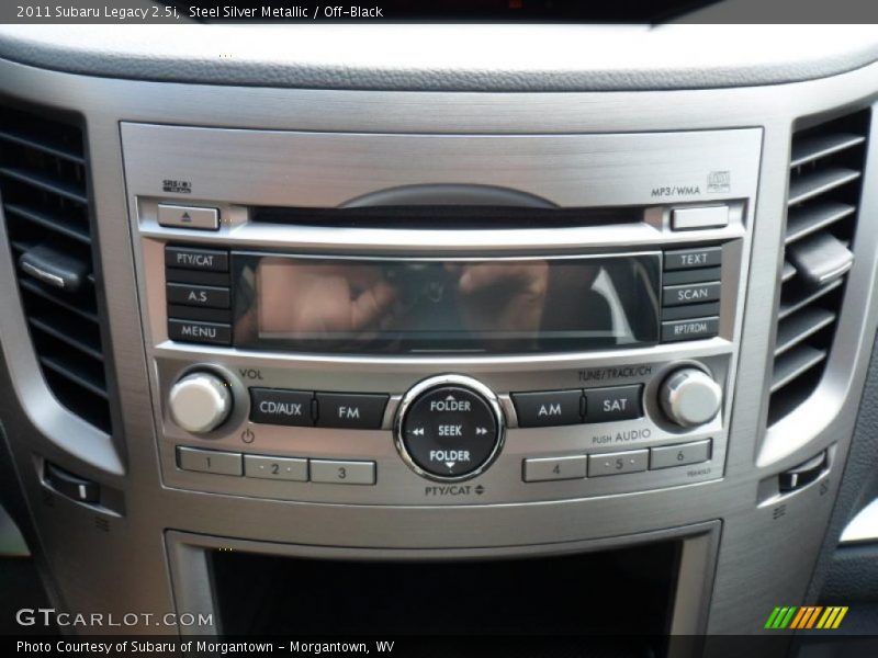 Steel Silver Metallic / Off-Black 2011 Subaru Legacy 2.5i