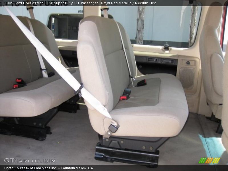 Royal Red Metallic / Medium Flint 2009 Ford E Series Van E350 Super Duty XLT Passenger