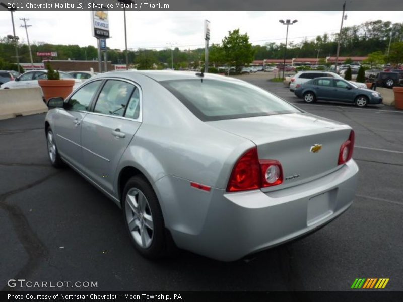 Silver Ice Metallic / Titanium 2011 Chevrolet Malibu LS