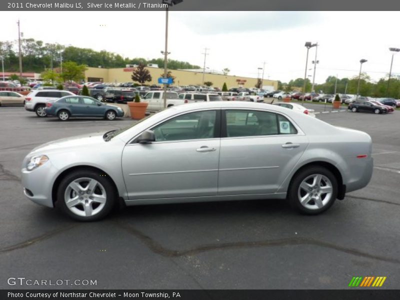 Silver Ice Metallic / Titanium 2011 Chevrolet Malibu LS