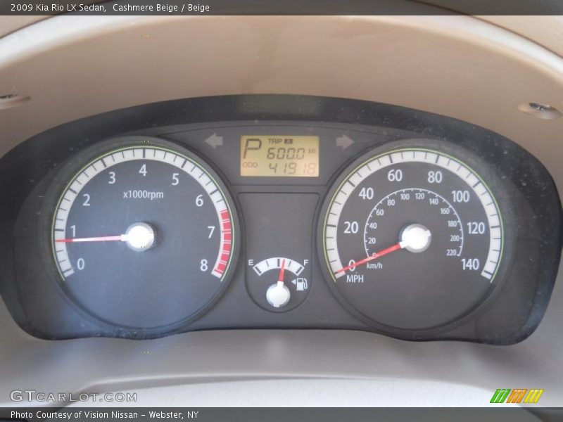 Cashmere Beige / Beige 2009 Kia Rio LX Sedan