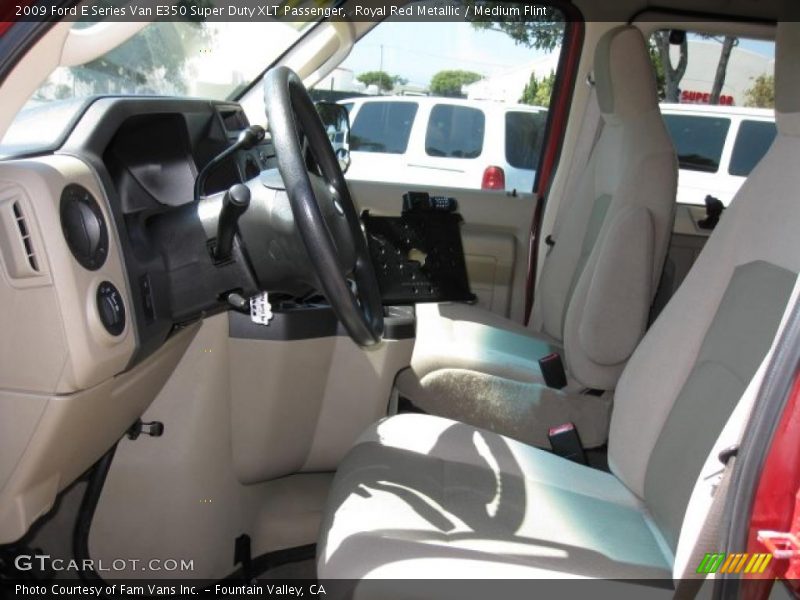 Royal Red Metallic / Medium Flint 2009 Ford E Series Van E350 Super Duty XLT Passenger