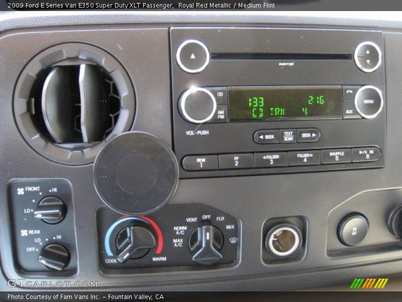 Royal Red Metallic / Medium Flint 2009 Ford E Series Van E350 Super Duty XLT Passenger