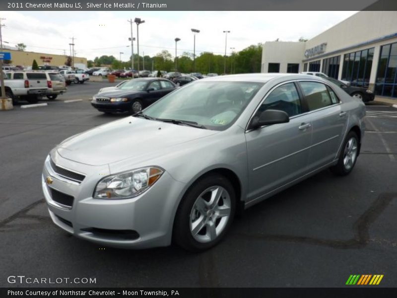 Silver Ice Metallic / Titanium 2011 Chevrolet Malibu LS
