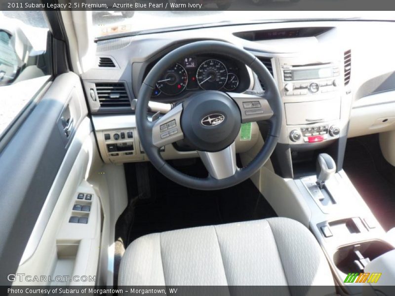 Azurite Blue Pearl / Warm Ivory 2011 Subaru Legacy 2.5i Premium
