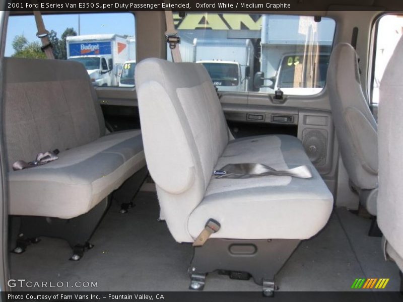 Oxford White / Medium Graphite 2001 Ford E Series Van E350 Super Duty Passenger Extended
