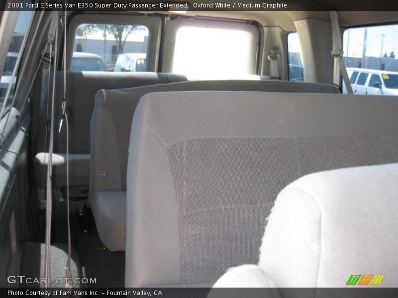 Oxford White / Medium Graphite 2001 Ford E Series Van E350 Super Duty Passenger Extended