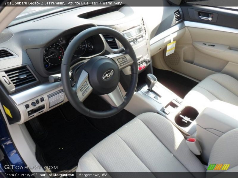 Azurite Blue Pearl / Warm Ivory 2011 Subaru Legacy 2.5i Premium