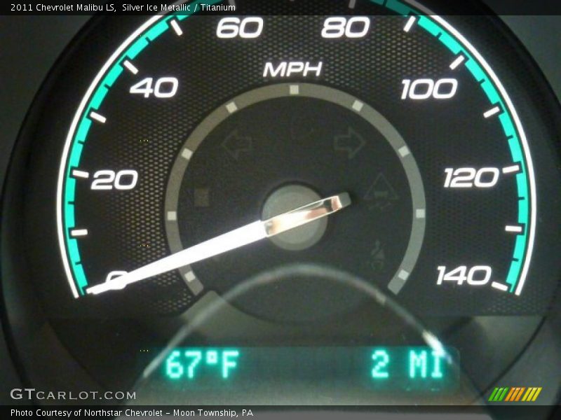 Silver Ice Metallic / Titanium 2011 Chevrolet Malibu LS