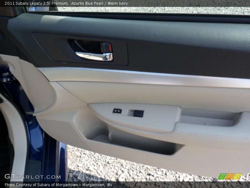 Azurite Blue Pearl / Warm Ivory 2011 Subaru Legacy 2.5i Premium