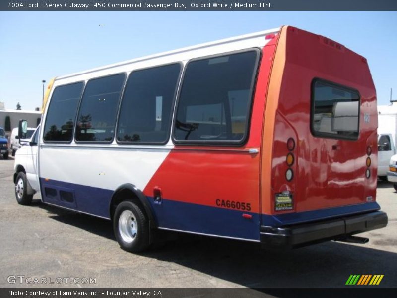 Oxford White / Medium Flint 2004 Ford E Series Cutaway E450 Commercial Passenger Bus