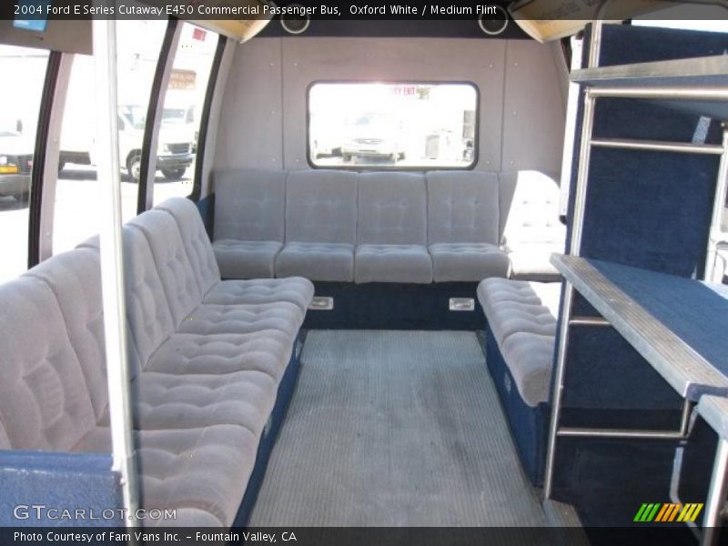 Oxford White / Medium Flint 2004 Ford E Series Cutaway E450 Commercial Passenger Bus