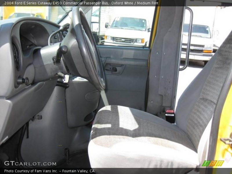 Oxford White / Medium Flint 2004 Ford E Series Cutaway E450 Commercial Passenger Bus