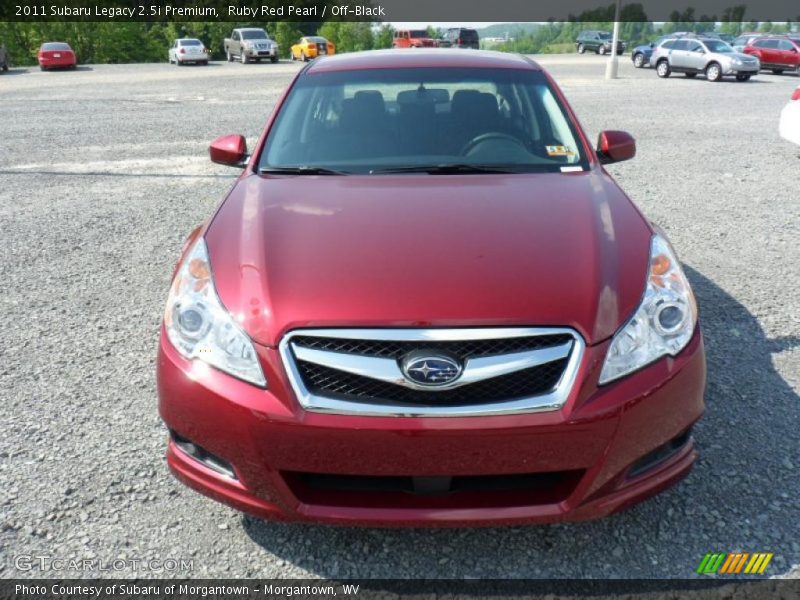 Ruby Red Pearl / Off-Black 2011 Subaru Legacy 2.5i Premium