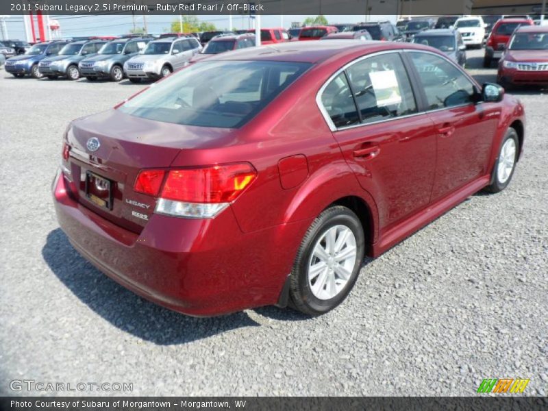 Ruby Red Pearl / Off-Black 2011 Subaru Legacy 2.5i Premium