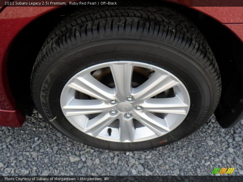 Ruby Red Pearl / Off-Black 2011 Subaru Legacy 2.5i Premium