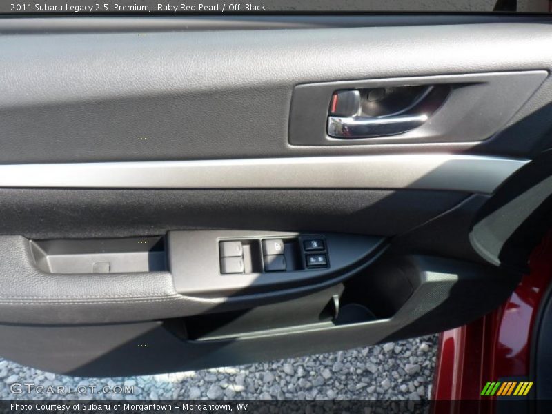 Ruby Red Pearl / Off-Black 2011 Subaru Legacy 2.5i Premium