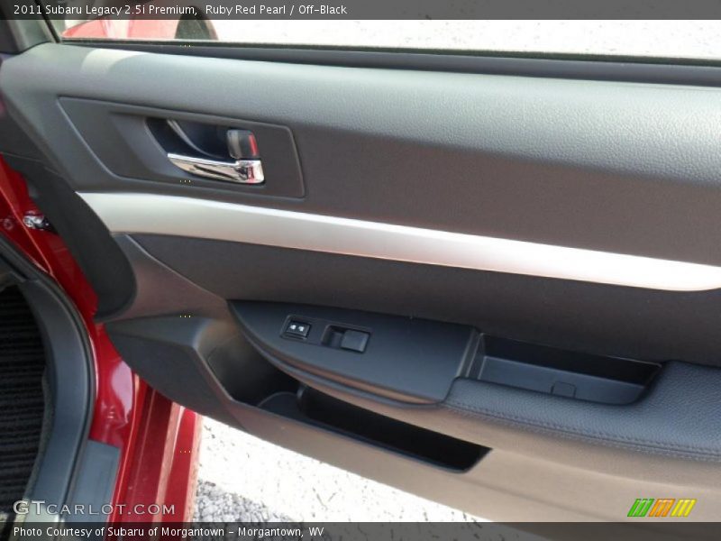 Ruby Red Pearl / Off-Black 2011 Subaru Legacy 2.5i Premium