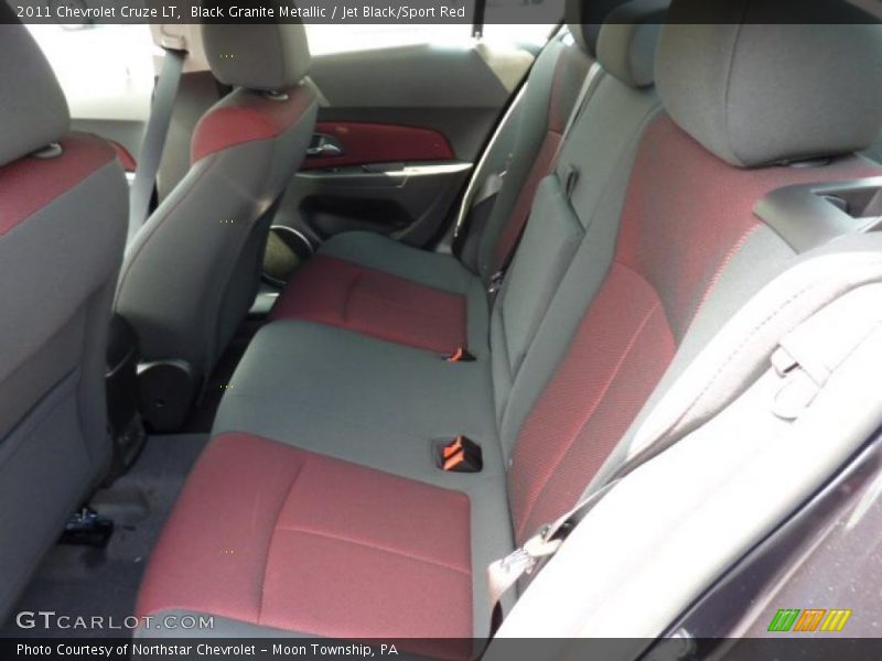 Black Granite Metallic / Jet Black/Sport Red 2011 Chevrolet Cruze LT