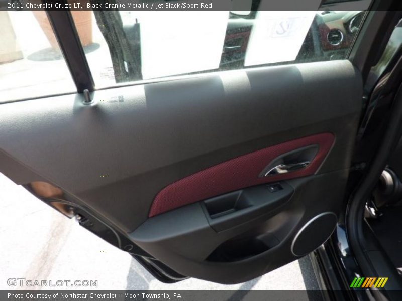 Black Granite Metallic / Jet Black/Sport Red 2011 Chevrolet Cruze LT