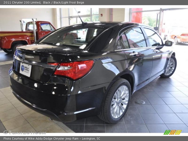 Black / Black/Light Frost Beige 2011 Chrysler 200 Limited