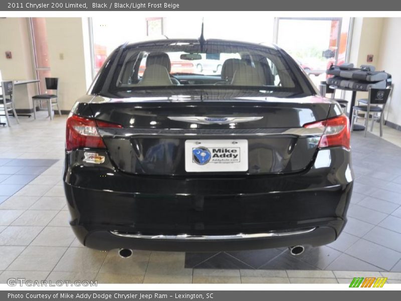 Black / Black/Light Frost Beige 2011 Chrysler 200 Limited