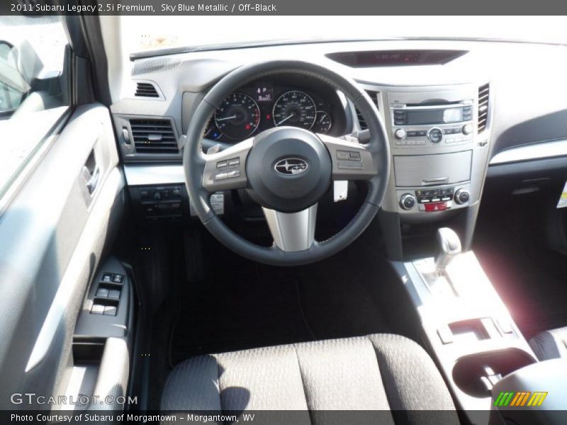 Sky Blue Metallic / Off-Black 2011 Subaru Legacy 2.5i Premium