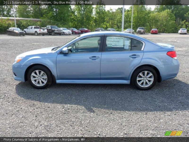 Sky Blue Metallic / Off-Black 2011 Subaru Legacy 2.5i Premium
