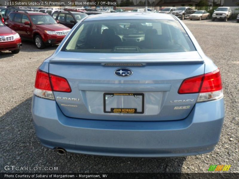 Sky Blue Metallic / Off-Black 2011 Subaru Legacy 2.5i Premium