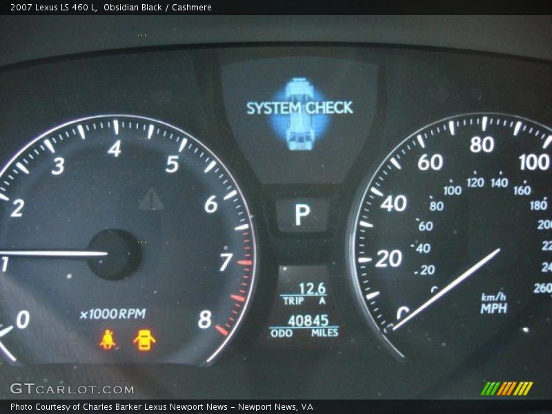 Obsidian Black / Cashmere 2007 Lexus LS 460 L
